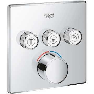 Baterie cada - dus Grohe SmartControl cu 3 functii  montaj incastrat  necesita corp ingropat  crom