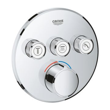 Baterie cada - dus Grohe SmartControl Round cu 3 functii  montaj incastrat  necesita corp ingropat  crom