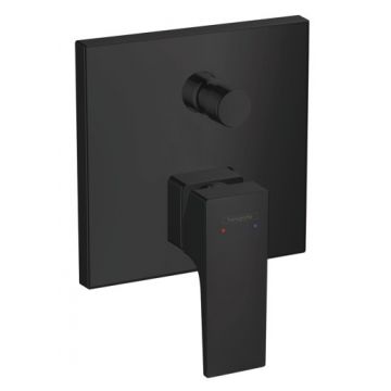 Baterie cada - dus Hansgrohe Metropol montaj incastrat  necesita corp ingropat  negru mat