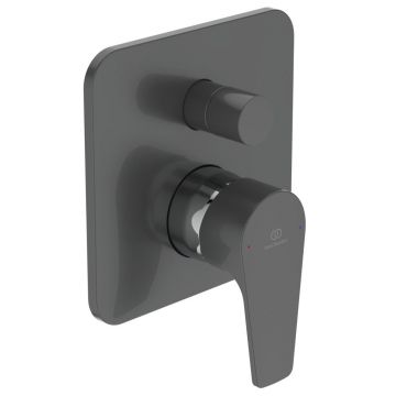 Baterie cada - dus Ideal Standard Cerafine D cu montaj incastrat  corp ingropat inclus  gri perlat
