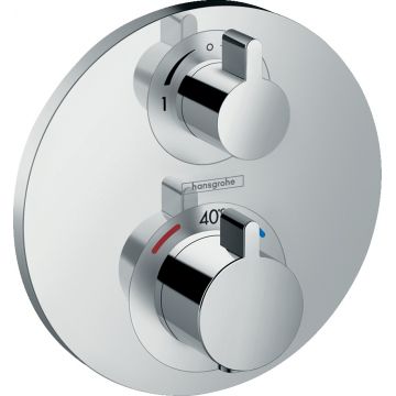 Baterie cada - dus termostatata Hansgrohe Ecostat S cu montaj incastrat  necesita corp ingropat