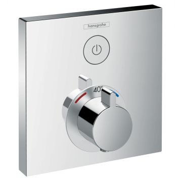 Baterie dus termostatata Hansgrohe ShowerSelect cu 1 functie  montaj incastrat  necesita corp ingropat