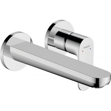 Baterie lavoar Hansgrohe Rebris S EcoSmart cu pipa 200mm  montaj incastrat  necesita corp ingropat crom