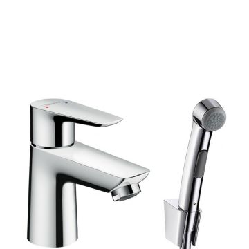 Baterie lavoar Hansgrohe Talis E cu dus tip bideu pentru igiena intima  ventil push-open