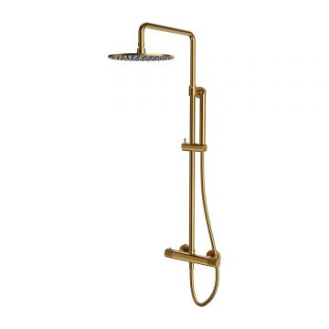 Coloana de dus termostatata Omnires Contour Auriu Mat