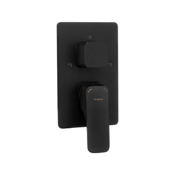 Element extern pentru baterie BOX Deante Hiacynt Negru Mat
