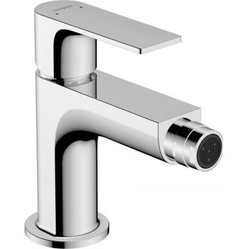 Baterie bideu Hansgrohe Rebris E EcoSmart  ventil metalic pop-up  crom