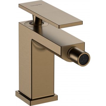 Baterie bideu Hansgrohe Tecturis E  ventil pop-up  bronz periat