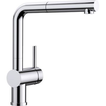 Baterie bucatarie Blanco Linux-S cu dus extractibil  crom