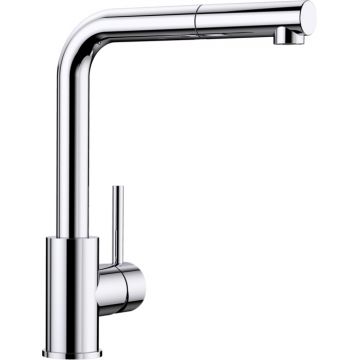 Baterie bucatarie Blanco Mila-S cu dus extractibil  crom