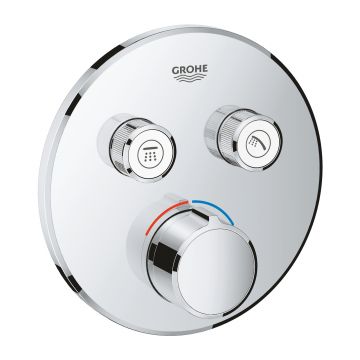 Baterie cada - dus Grohe SmartControl Round cu montaj incastrat  necesita corp ingropat  crom