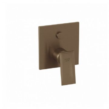 Baterie cada/dus incastrata monocomanda Kludi Decus, bronz periat - Culoare Alb pal