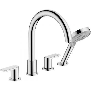 Baterie cu montaj pe cada Hansgrohe Vernis Shape cu 4 elemente  crom