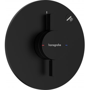 Baterie dus Hansgrohe DuoTurn S cu montaj incastrat  necesita corp ingropat  negru mat