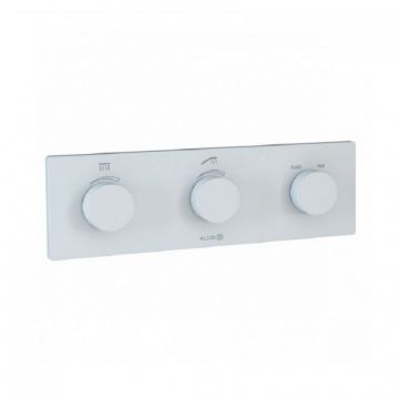 Baterie termostatată electronică încastrată Kludi Pushtronic, alb mat - Culoare Alb pal