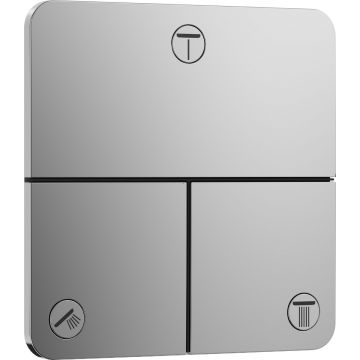 Divertor Hansgrohe ShowerSelect Comfort Q cu 3 functii cu montaj incastrat  necesita corp ingropat  crom