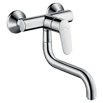 Robinet bucatarie Hansgrohe, Focus M41, cu montaj pe perete, crom