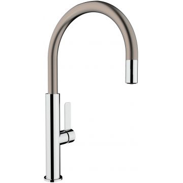 Baterie bucatarie Teka FOT 995 cu teava inalta rotativa  Titanium EXPUS