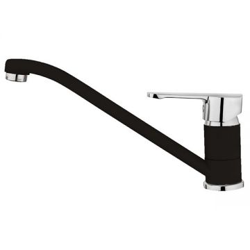 Baterie bucatarie Teka MF2 cu pipa joasa  granit Schwarzmetallic