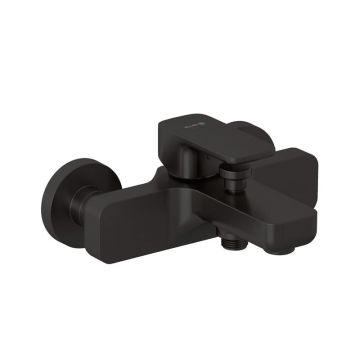 Baterie cadă-duș Kludi, Renon, montaj pe perete, brushed gun metal