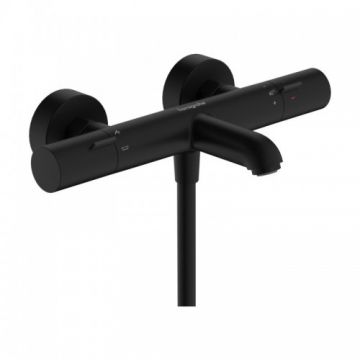 Baterie cada / dus Hansgrohe Ecostat Fine termostatata, negru - Culoare Negru