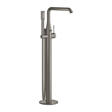 Baterie cada freestanding antracit periat, pipa pivotanta, Grohe Essence