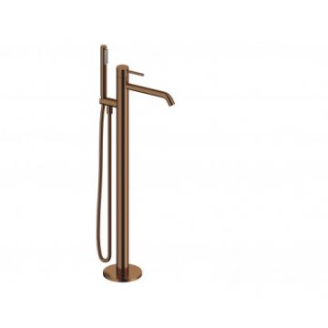 Baterie cada freestanding Sanycces Loop cu kit de dus, rose gold periat - Culoare rose gold