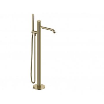 Baterie cada freestanding Sanycces Loop K cu kit de dus, auriu periat - Culoare aur periat
