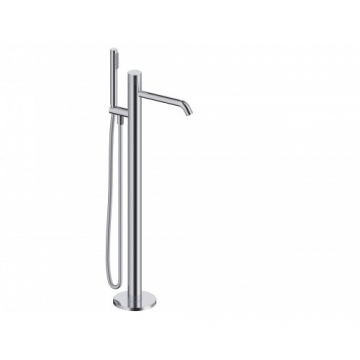 Baterie cada freestanding Sanycces Loop K cu kit de dus, crom - Culoare Crom