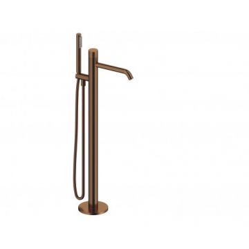 Baterie cada freestanding Sanycces Loop K cu kit de dus, rose gold periat - Culoare rose gold