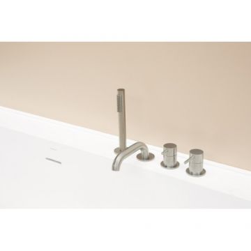 Baterie cada Sanycces Loop cu 4 treceri, nichel periat - Culoare Gri