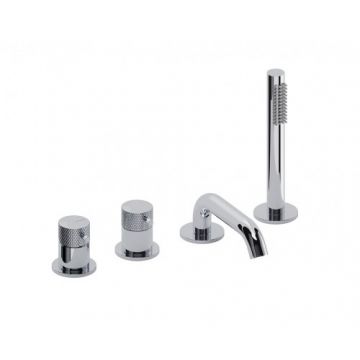 Baterie cada Sanycces Loop K cu 4 treceri, crom - Culoare Crom