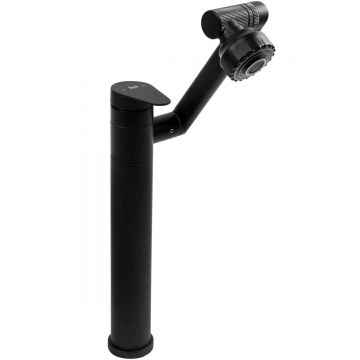 Baterie de baie Rea Paco High, negru mat