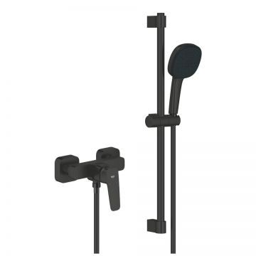 Baterie dus Grohe Cubeo cu set de dus Tempesta Cube 110 2 jet  matte black