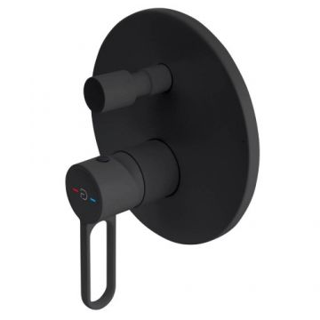 Baterie incastrata cada/dus FDesign Zaffiro, negru - Culoare Negru
