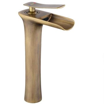 Baterie lavoar Rea Laguna Antique High, auriu mat