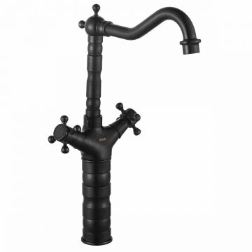 Baterie lavoar Rea Rustico Old, negru mat