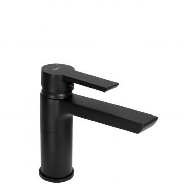 Baterie pentru lavoar Rea Argus Low, negru mat