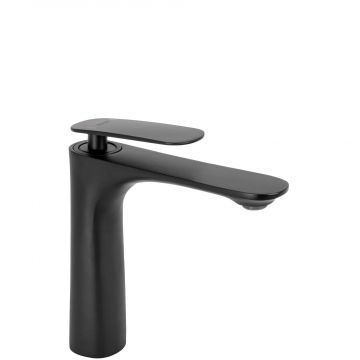 Baterie pentru lavoar Rea Berg Low, negru mat