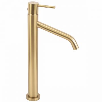 Baterie pentru lavoar Rea Level High, auriu mat