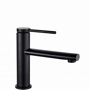 Baterie pentru lavoar Rea Oval Low, negru mat