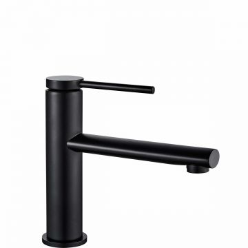Baterie pentru lavoar Rea Oval Low, negru mat