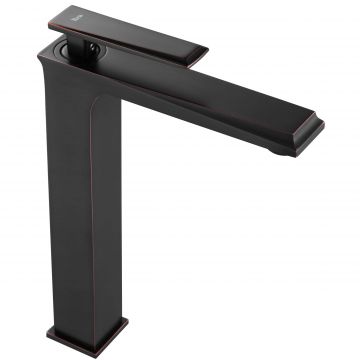 Baterie pentru lavoar Rea Romano High, negru mat