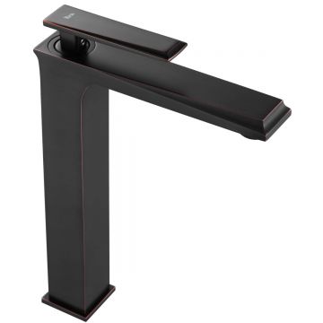 Baterie pentru lavoar Rea Romano High, negru mat