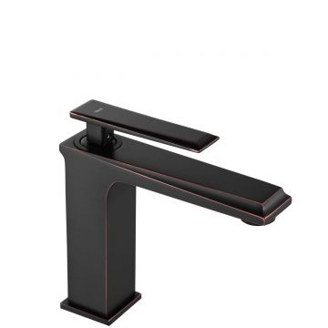 Baterie pentru lavoar Rea Romano, negru mat