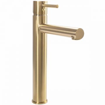 Baterie pentru lavoar Rea Tess High, auriu mat