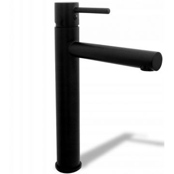 Baterie pentru lavoar Rea Tess High, negru mat