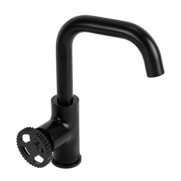 Baterie pentru lavoar Rea Vertigo Side, negru mat