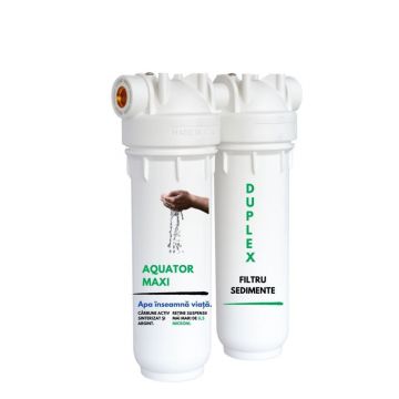 Filtru de apa Aquator Maxi Duplex, 5000-8000 litri, sistem complet cu rezerva inclusa