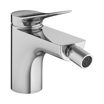 Baterie bideu, Hansgrohe, Vivenis, cu ventil, crom